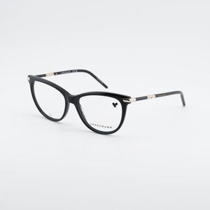 Longchamp LO2727 001 Eyeglasses Black/Gold 54mm Cat Eye Frame